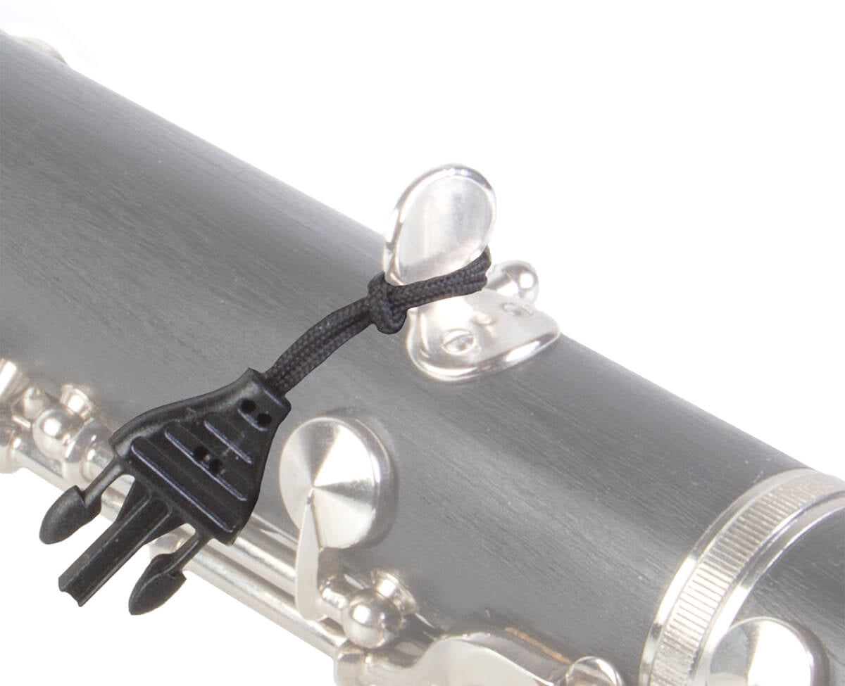 Plastic connector fits snugly around base of thumb rest