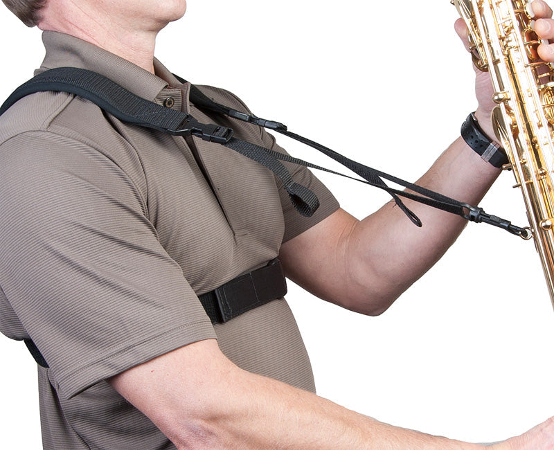 The Sax Practice Harness™ provides freedom of movement 