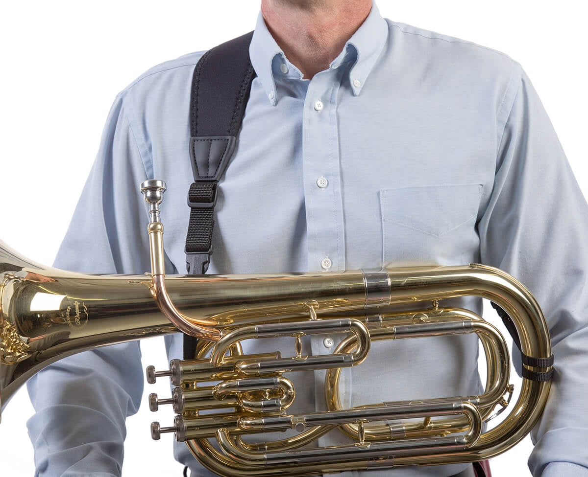 The Brass Sling offers extra support for many tubas