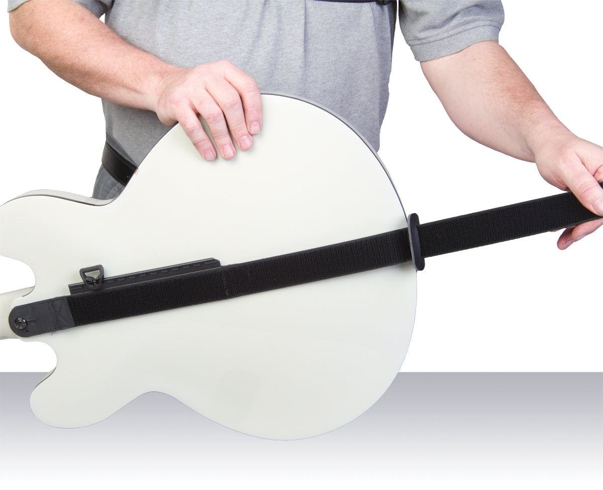 Guitar top back strap