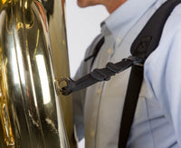 The upper support strap attaches using a strong and secure loop connector